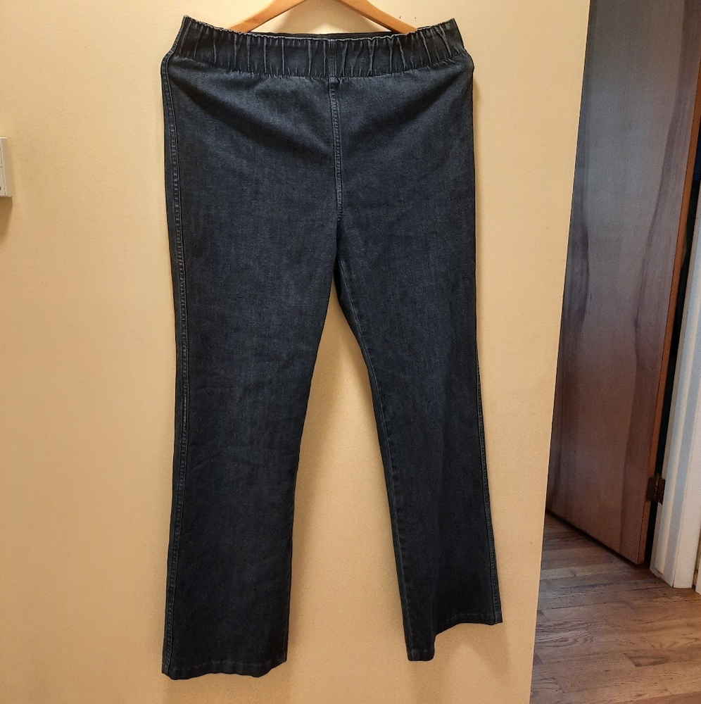 Soft surroundings pull on elastic waist jeggings